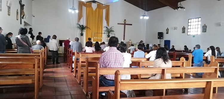 en la iglesia