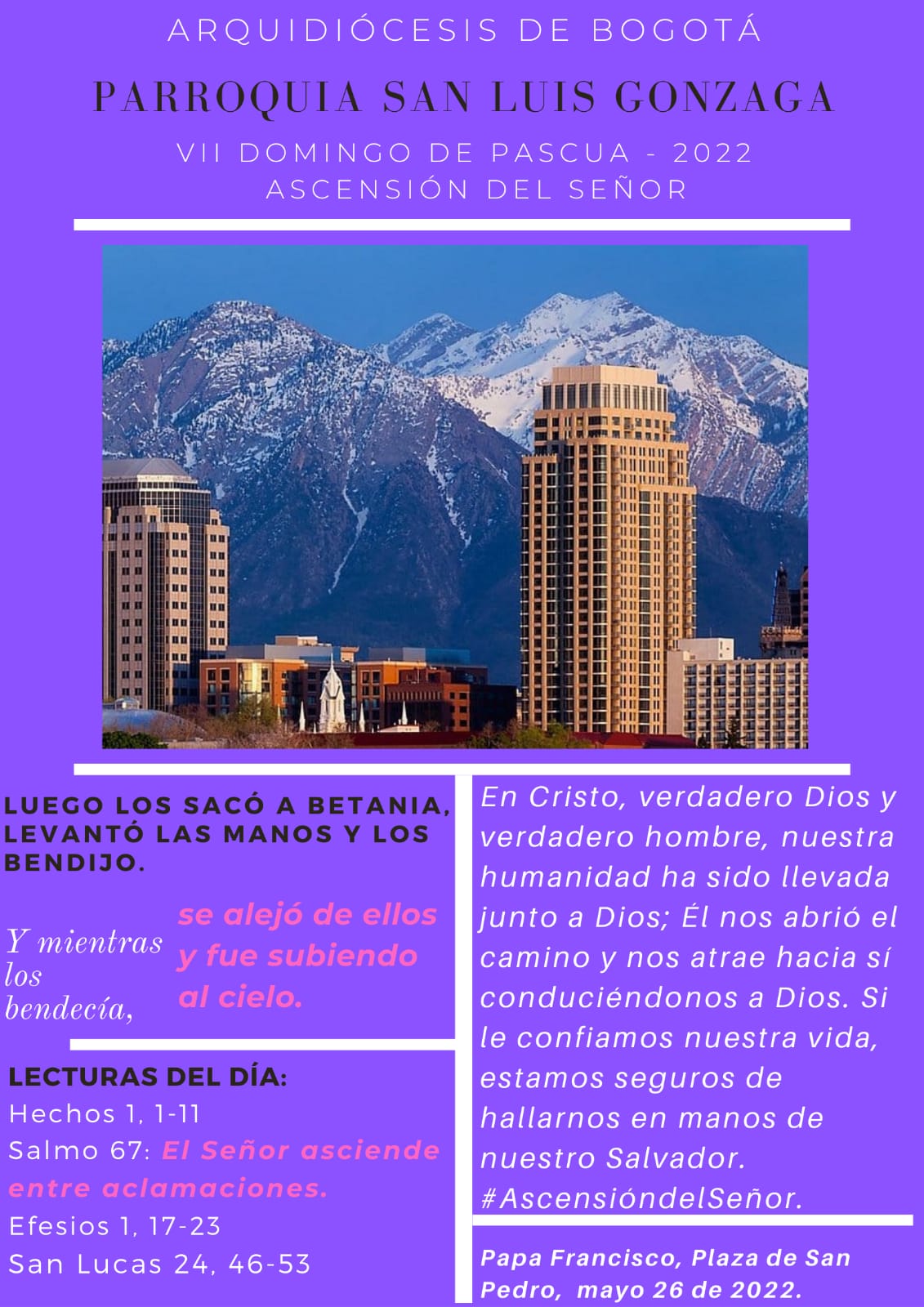 VII Domingo de Pascua - 2022