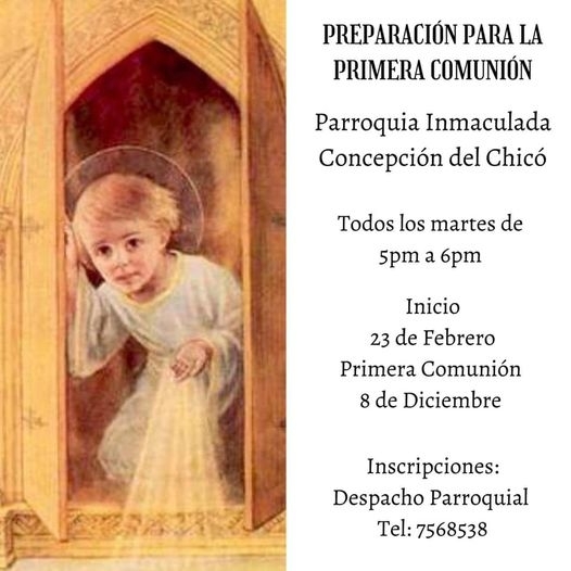 Preparación para la primera comunión